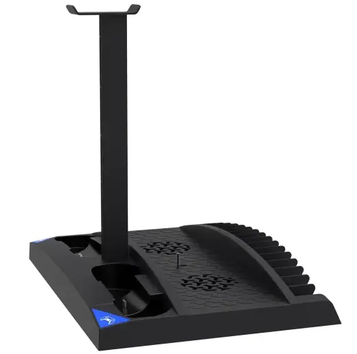 Зарядная станция и станция охлаждения iPega P5013 для PS5 и контроллера PS5, черная