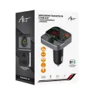 ART transmiter FM bluetooth 5.0 + USB A QC3.0 + Typ C (total 30W) FM-84B black Фото num
