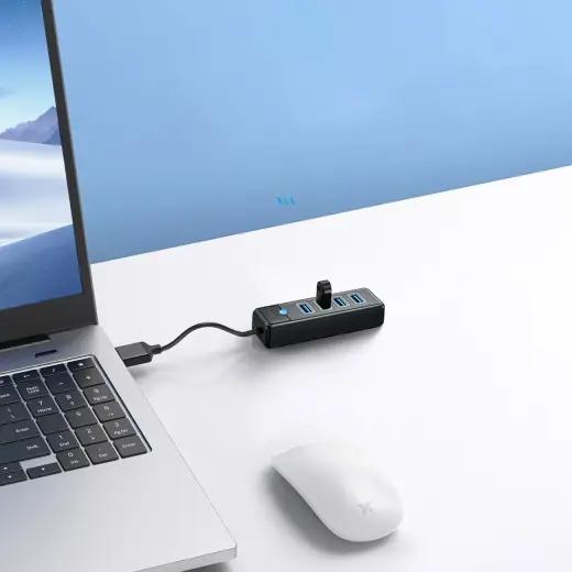 Hub Orico PW4U-U3 USB-A | 4x USB-A 3.0 - black Фото num