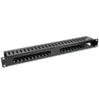 Qoltec Solid Steel Cable Organizer for 19" racks | 24 ports | 1U Foto 7