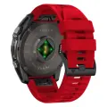 Tech-Protect Silicone Line Strap for Garmin Fenix 5X | 5X Plus | 6X | 6X Pro | 7X | 8 (51 mm) - Red Фото num