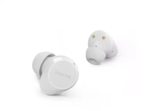 PHILIPS in-ear true bezvadu austiņas ar portatīvo uzlādes ietvaru, baltas Foto 2