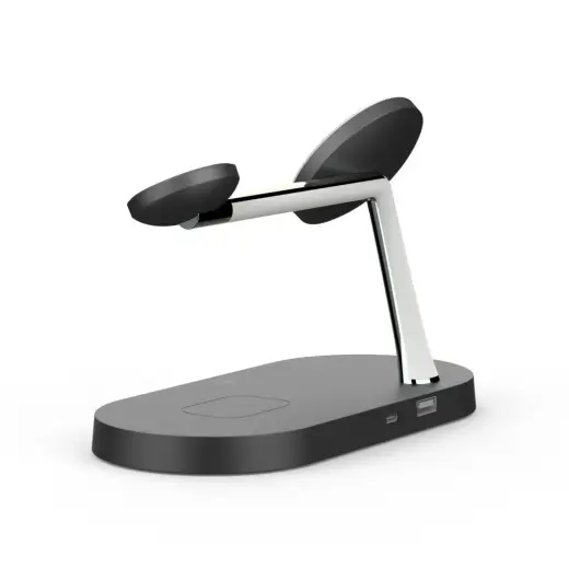 Tech-Protect A12 3in1 MagSafe inductive charger for smartphone | headphones | smartwatch - black Foto 5