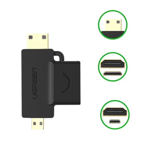 UGREEN 20144 adapter mini | micro HDMI to HDMI (black) Foto 12