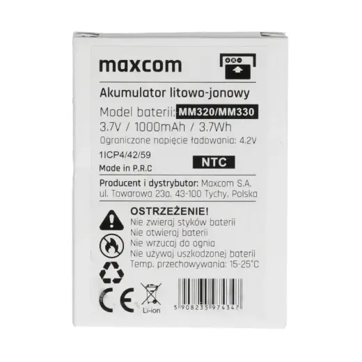 Original Battery for Maxcom MM320/MM330 - 1000 mAh Фото num