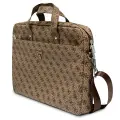 Guess 4G PU Triangle Logo Computer Bag 15|16" Brown Фото num