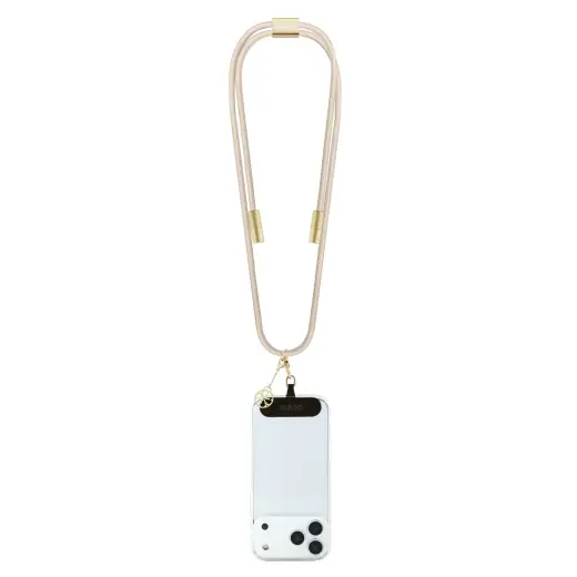 Guess Crossbody Strap 4G Charm whit Charging Cable USB-C|USB-C Beige