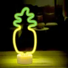 Neon LED on stand PINEAPPLE orange green USB-C FSC-12 Forever Light Foto 6