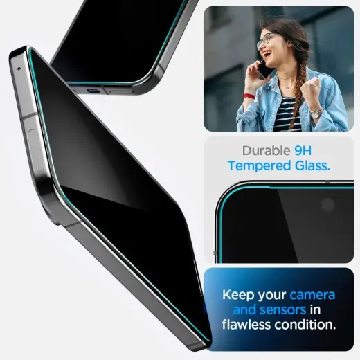 SPIGEN GLAS.TR "EZ FIT" PRIVACY GLASS 2-PACK GOOGLE PIXEL 9 | 9 PRO PRIVACY Foto 8