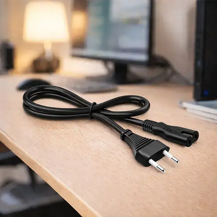 Qoltec Power cable IEC C7 | CEE 7/16 | figure-8| 2x0.75mm² | Pure copper Cu | 1m Фото num