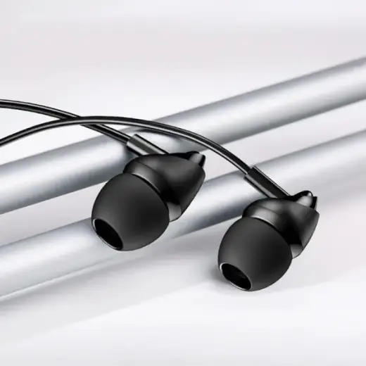 USAMS Słuchawki stereo EP-39 3,5 mm czarny|black HSEP3901 Foto 2