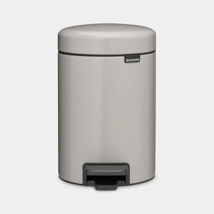 BRABANTIA atkritumu tvertne ar pedāli NewIcon, 3 l, Soft Grey