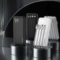 Dudao K6Pro Универсальный 10000mAh Внешний аккумулятор (powerbank) с USB кабелем, USB-C, Lightning Черный (K6Pro-черный) Фото num