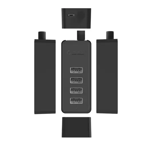 Hub Orico W5P-U2-030 4x USB-A 2.0 30cm - black Фото num