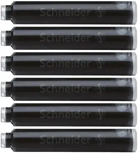 Tintes kapsulas SCHNEIDER spalvu pildspalvām 6gab., melnas Foto 8