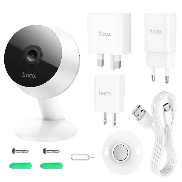 Indoor camera Hoco 3MP Full HD D3 white Foto 16