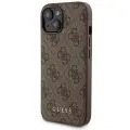 Zestaw Guess GUBPM5P15S4GEMGW iPhone 15 6.1" hardcase + Powerbank 5000mAh MagSafe brązowy|brown 4G Metal Logo Foto 2