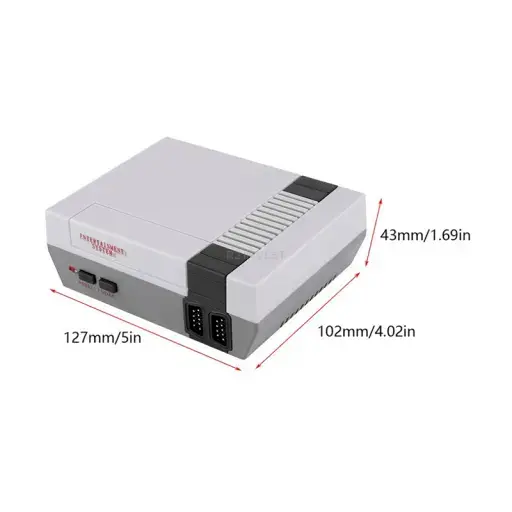 Игровая консоль Goodbuy с 2 джойстиками и 256 8-битными играми серого цвета Фото num