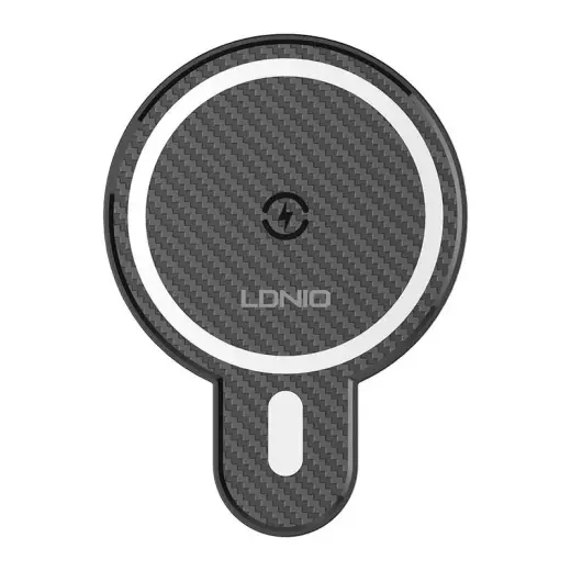 LDNIO Car Mount ,MA20 with inductive charger 15W and metal ring (Black) Photo
