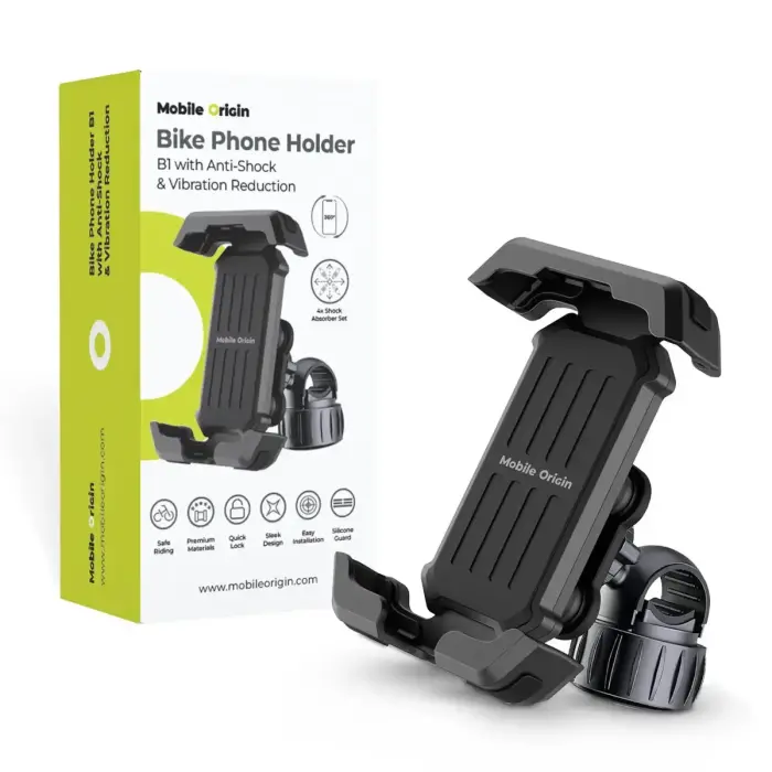 Mobile Origin Bike Phone Holder B1 with Anti-Shock & Vibration Reduction