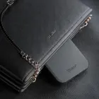 3mk Hardy Silky Leather maciņš ar MagSafe atbalstu telefonam iPhone 16 Pro Max melns — Foto 12