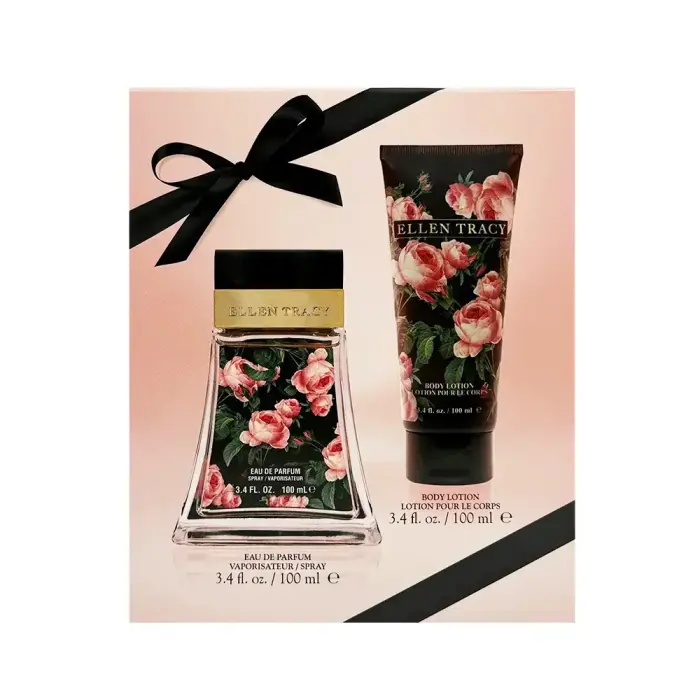 Set Ellen Tracy: Courageous, Hydrating, Body Lotion, 100 ml + Courageous, Eau De Parfum, For Women, 100 ml