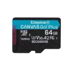 Kingston memory card 64GB microSDXC Canvas Go Plus Gen4 200MB/s A2 U3 V30 + adapter Фото num