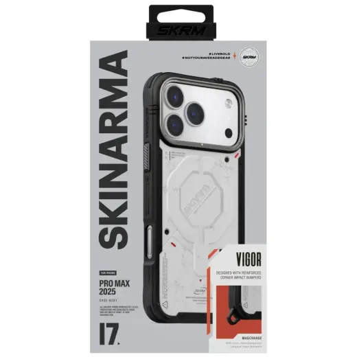 Etui Skinarma Vigor MagSafe do iPhone 17  Pro Max jasnoszary Foto 5