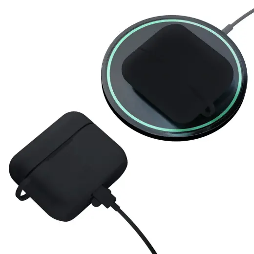 3mk Silicone AirPods Case for AirPods Pro 3 - Black Foto 3