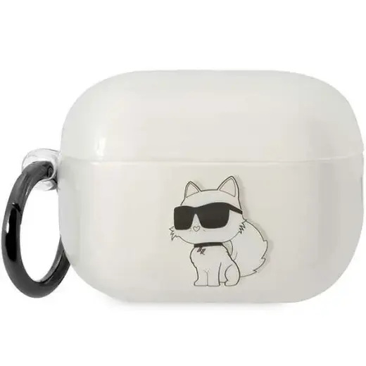 Karl Lagerfeld KLAP2HNCHTCT Airpods Pro 2 (2022|2023) cover transparent Ikonik Choupette Фото num