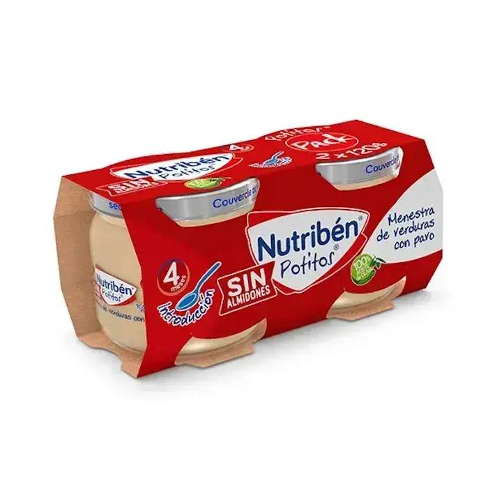 Nutriben Bipack Introduction Vegetables with Turkey 120g