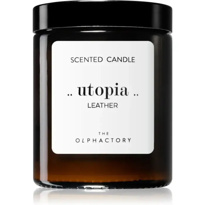 The Olphactory, Utopia Leather, Leather, Scented Candle, 135 g