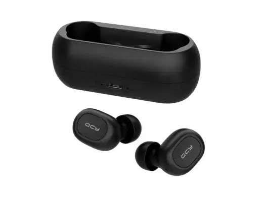 QCY T1C Airpods Bluetooth 5.0 Стерео Гарнитура с Микрофоном (MMEF2ZM|A) Черная Фото num