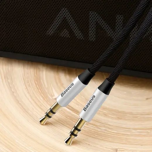 Baseus CAM30-BS1 Premium AUX Cable 3.5 mm -> 3.5 mm 1.0m Grey Photo