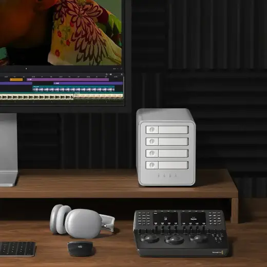 Orico 8848U4 DAS Series 4-Bay M.2 NVMe SSD Disk Array - White Foto 23