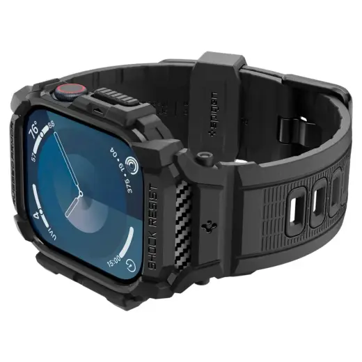 SPIGEN RUGGED ARMOR "PRO" APPLE WATCH 10 (46 MM) MATTE BLACK Фото num