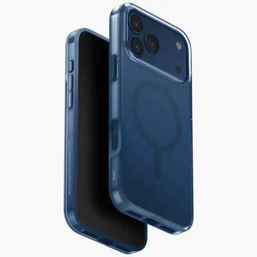 UNIQ Clario Case for iPhone 17 Pro Max Magclick Charging Blue