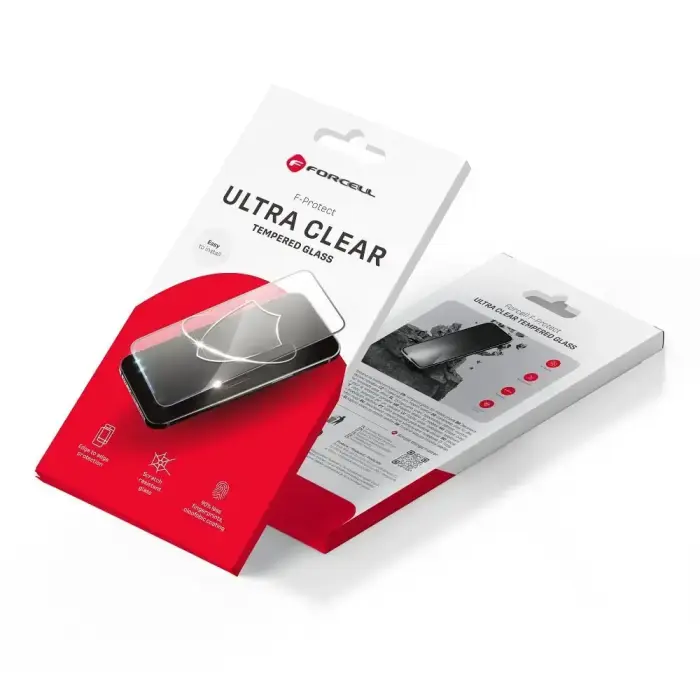 Tempered glass to Xiaomi Redmi 13C Forcell Ultra Clear Glass black Foto 13