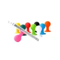 Phone holder with a round head - green Photo