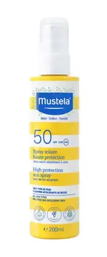 Mustela High Protection Sun Spray for Children and Families SPF50 200 Ml Foto 2