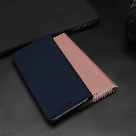 Dux Ducis Skin Pro Case for Xiaomi Redmi Note 12 Flip Card Wallet Stand Blue Фото num