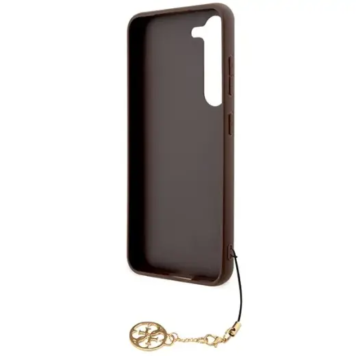 Guess 4G Charms Collection case for Samsung Galaxy A35 - brown Фото num