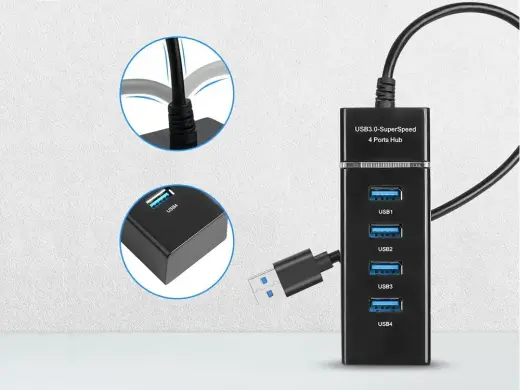 Goodbuy концентратор usb 3.0 порт сплиттер 4 порта сплиттер адаптер Фото num