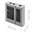 Qoltec Cable networks tester | RJ45 | RJ12 Foto 7