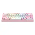 Havit KB874L RGB Mechanical Gaming Keyboard (pink and white) Фото num