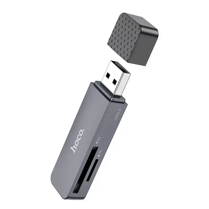 Card reader SD / TF Hoco USB A 3.0 HB45 metal gray