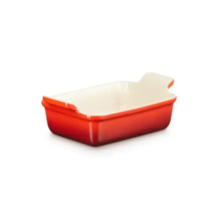 Le Creuset Cepamtrauks taisnstūra Heritage akmens masas 19x14cm / 1,1L oranžs Foto 4
