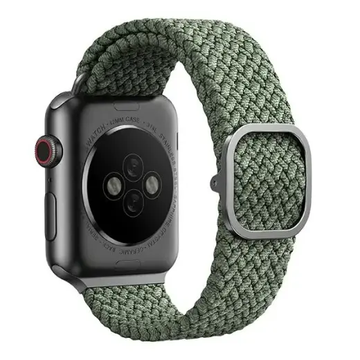 Uniq Aspen Braided strap for Apple Watch 1|2|3|4|5|6|7|8|SE|SE2 44|42|45 mm - green Foto 3