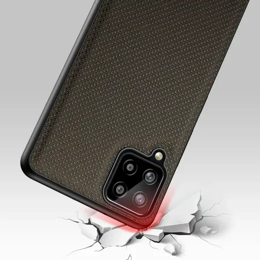 Dux Ducis Fino case covered with nylon material for Samsung Galaxy A22 4G green Photo