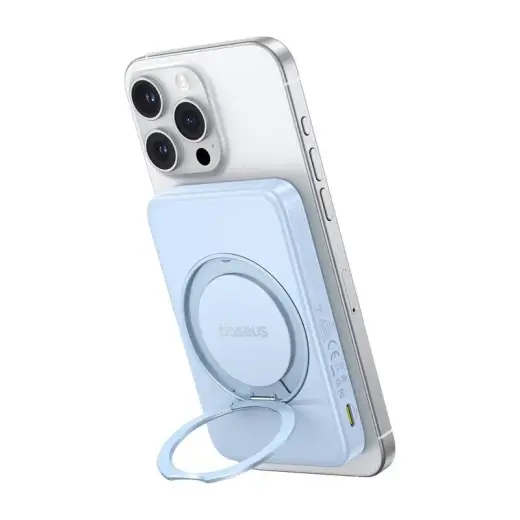 Baseus powerbank with stand PicoGo Qi2 5000mAh 20W (blue) Foto 3